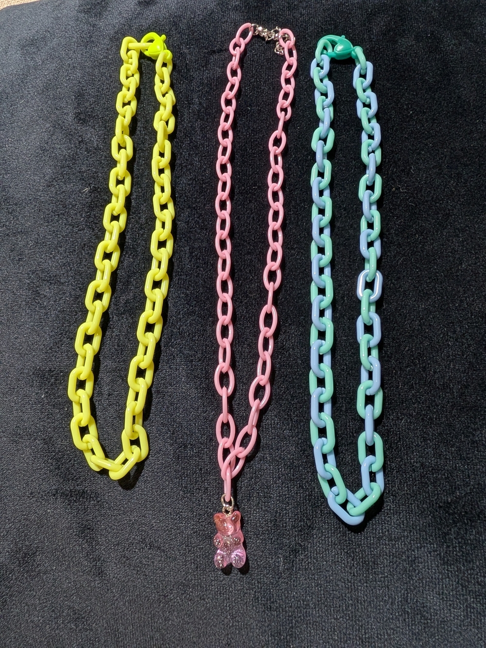 Kids Pink Gummy Bear Chain Necklace - Brand